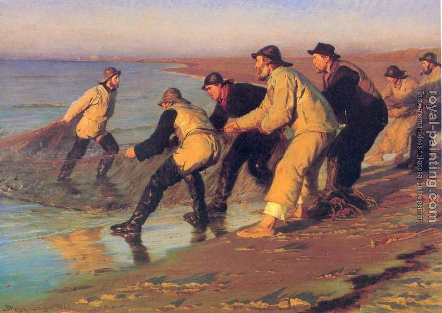 Peder Severin Kroyer : Pescadores en la playa